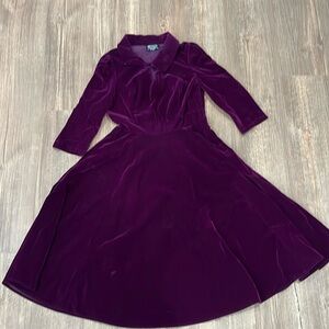 Hearts & Roses velvet dress